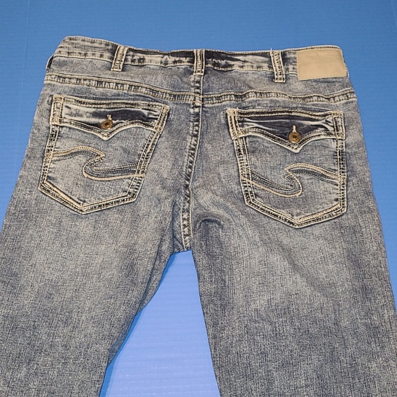 Men's SILVER ZAC BLUE Jeans SIZE 36x30 - Picture 2 of 15